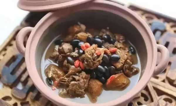 黑豆炖羊肉生姜射多少次